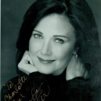 Lynda Carter know for her role as Wonder Woman – Signed & dedicated 8" x 10" Photo with COA
