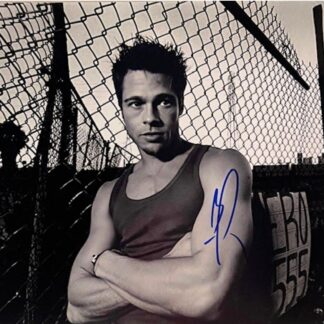 Brad Pitt as Tyler Durden in "Fight Club" - signed 10" x 8" photo with COA