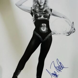 Jane Fonda as Barbarella in the movie Barbarella – signed 19" x 15" huge photo / miniposter with COA