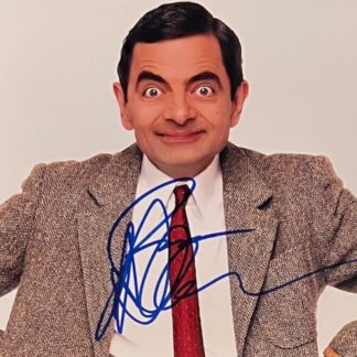Rowan Atkinson in his legendary role as Mr. Bean - signed photo 10" x 8" with COA