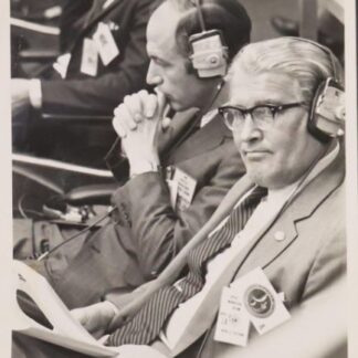 Dr. Wernher von Braun & Dr. George M. Low – A NASA Legacy Vintage Apollo 14 Countdown Photo - NO AUTOGRAPH