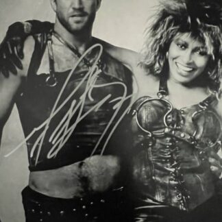 Mel Gibson in Mad Max – Signed 8″ x 10″ B/W Photo with COA (Featuring Tina Turner who did not sign)