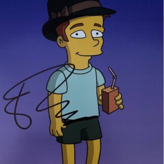 Ed Sheeran as Brendan Beiderbecke in The Simpsons – signed 8" x 10" photo with COA
