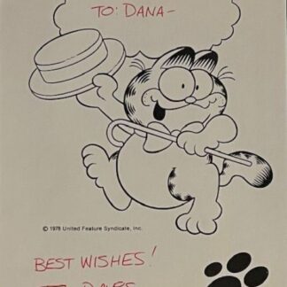 Jim Davis – Signed 8″ x 11″ Garfield Print with COA