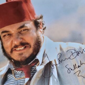John Rhys-Davies as Sallah in Indiana Jones – signed 10"x8" photo with COA
