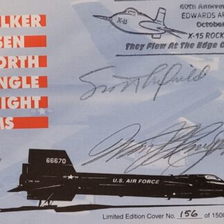 Scott Crossfield, Bill Dana, Joe Engle & William Knight – Multi-Signed X-15 Commemorative FDC, 8-10-1999