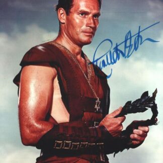 Charlton Heston as Judah Ben-Hur in Ben-Hur – Signed 10″ x 8″ Photo with COA