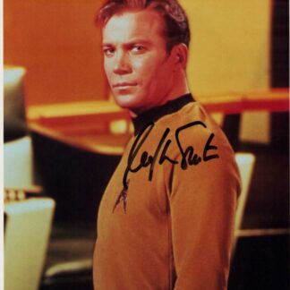 William Shatner as Captain James T. Kirk in Star Trek – signed 10"x8" photo with COA