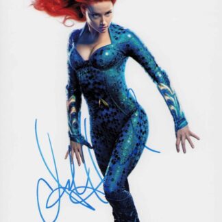 Amber Heard as Mera in Aquaman – Signed 8″ x 10″ Photo with COA