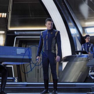 Anson Mount as Captain Christopher Pike in Star Trek: Strange New Worlds – Signed 8″ x 10″ Photo with COA