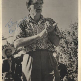 Burt Lancaster – Signed & Dedicated 10″x8″ Photo with COA