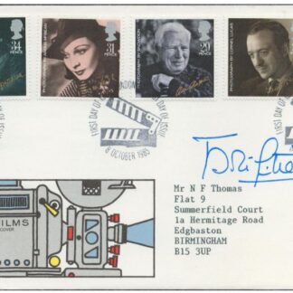 Brigitte Bardot – signed British Films FDC (First Day Cover) with COA
