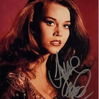 Jane Fonda known as Barbarella in the movie Barbarella – signed 10" x 8" photo with COA