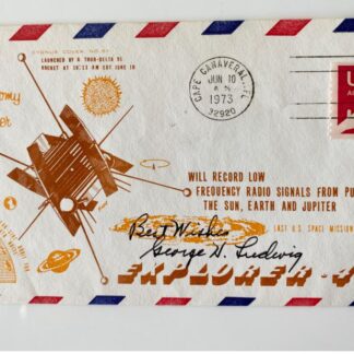 Explorer 49 – Signed First Day Cover by George H. Ludwig (1973) with COA