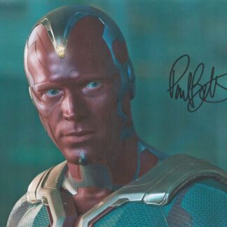 Paul Bettany as Vision in Avengers: Age of Ultron – signed 10"x8" photo with COA