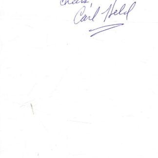 Karl Held as Lt. Lindstrom in Star Trek: The Original Series – signed Page with COA