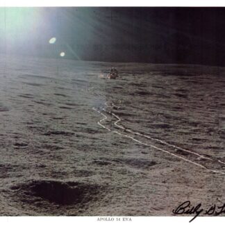 Bill Tinnin – Apollo-era Moon buggy tracks – signed 10"x8" photo with COA