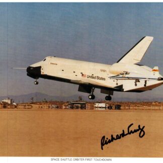 Richard Truly – Space Shuttle first touchdown – signed 10"x8" photo with COA