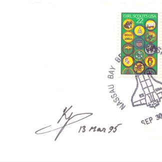 Sergei Krikalev – signed commemorative space cover with COA