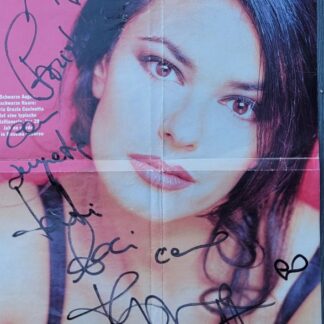 Maria Grazia Cucinotta – signed 12"x8" magazine cover photo