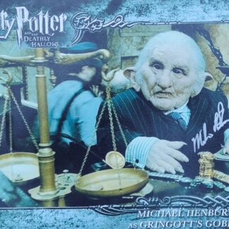 Harry Potter: Michael Henbury Ballan as Gringotts goblin 10" x 8" autographed photo