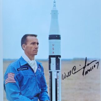Astronaut Walter Cunningham – 8" x 10" Signed NASA Apollo 7 Portrait with COA
