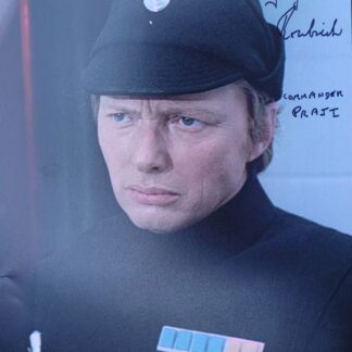 George Roubicek as Commander Praji in Star Wars: A New Hope – signed 10"x8" photo