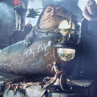 Toby Philpott as Jabba the Hutt (puppeteer) in Star Wars: Return of the Jedi – signed 10"x8" photo