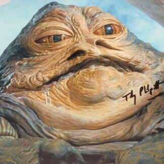 Toby Philpott as Jabba the Hutt (puppeteer) in Star Wars: Return of the Jedi – signed 10"x8" photo