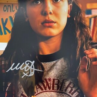 Millie Bobby Brown as Eleven in Stranger Things – signed 10"x8" photo with COA