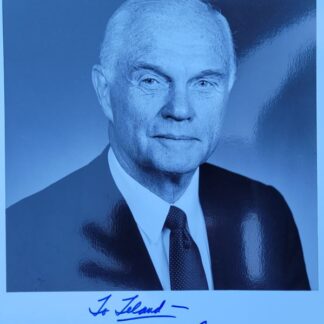 Astronaut John Glenn as senator – Signed 10" x 8" Portrait Photo with COA