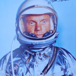 Astronaut John Glenn – Signed 10" x 8" Mercury Suit Portrait Photo with COA