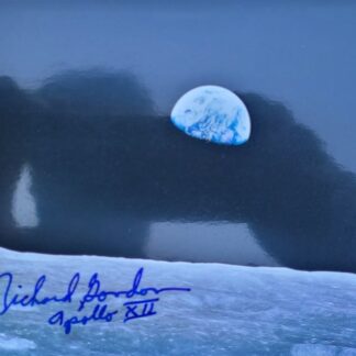 Astronaut Richard Gordon – Signed 10" x 8" Earthrise Photo with COA