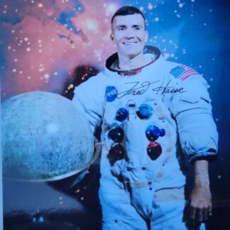 Astronaut Fred Haise – Signed 10" x 8" Apollo-Era Photo