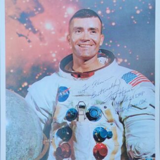 Astronaut Fred Haise – Signed 10" x 8" Apollo-Era Photo