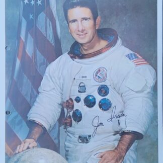 Astronaut James Irwin Apollo 15 - Signed photo 10" x 8"