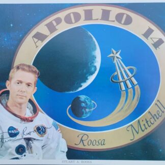 Astronaut Stuart Roosa – 8" x 10" Signed NASA Apollo 14 Portrait Photo with COA