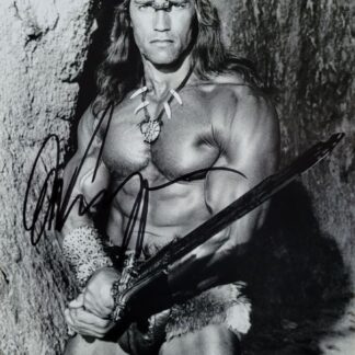 Arnold Schwarzenegger as Conan the Barbarian - signed photo 10" x 8" with COA