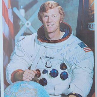 Astronaut Russell L. Schweickart – 8" x 10" Signed NASA Apollo 9 Portrait Photo with COA