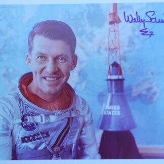 Astronaut Wally Schirra – 8" x 10" Signed NASA Portrait Photo with COA