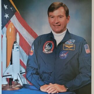 John Young – A NASA Apollo & Shuttle Astronaut Signed 8″ x 10″ Photo