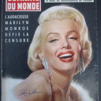 Marilyn Monroe Signed Semaine du Monde Magazine Cover – With Certificate
