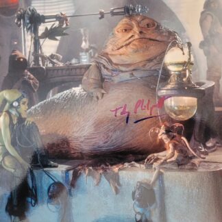 Toby Philpott as Jabba the Hutt (puppeteer) in Star Wars: Return of the Jedi – signed 10"x8" photo