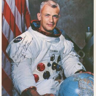 Bruce McCandless – NASA Portrait & Autograph Note – signed 8"x10" photo with COA