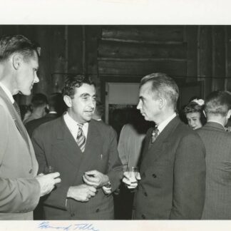 Edward Teller (with Norris Bradbury) – signed 11"x8.5" photo with COA