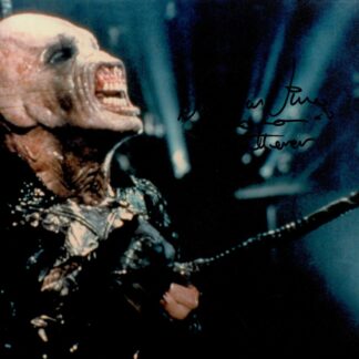 Nicholas Vince as The Chatterer in Hellraiser – signed 10"x8" photo with COA