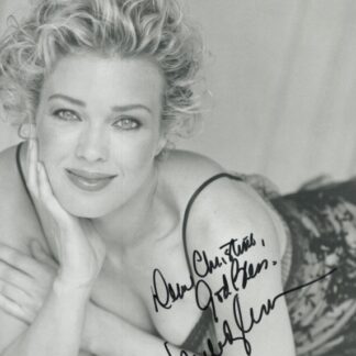 Melody Anderson – best known as Dale Arden in Flash Gordon – signed 10"x8" black and white photo