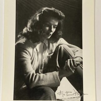 Katharine Hepburn – signed and dedicated 10"x8" photo with COA