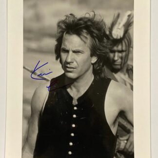 Kevin Costner as Lieutenant John Dunbar in Dances with Wolves – signed 10"x8" photo