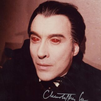 Christopher Lee as Count Dracula in Taste the Blood of Dracula - signed 10"x8" photo with COA